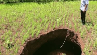 Fenomena Alam di Gunungkidul: Dua Sinkhole Muncul dalam Sepekan, Warga Diminta Waspada