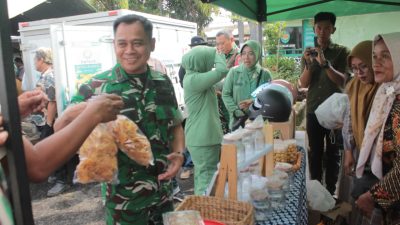 Ringankan Beban Warga, Kodim 0616/Indramayu Gelar Bazar Ramadan Murah Meriah