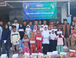 Rayakan Milad Ke-2, Forum Wartawan Indramayu Timur Santuni Puluhan Anak Yatim di Karangampel