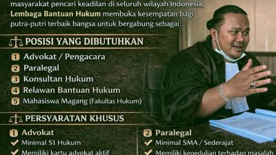 Panggilan Terbuka! DPP LBH PETA Buka Rekrutmen Nasional: Saatnya Beraksi Membela Keadilan