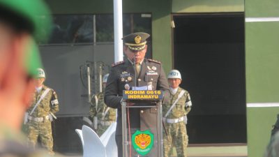 Pancasila Pondasi Perdamaian Dunia, Kodim 0616/Indramayu Gelar Upacara Khidmat