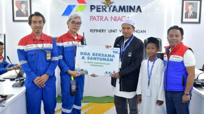 Pertamina Patra Niaga Kilang Balongan Santuni Anak Yatim dan Disabilitas Senilai 50 Juta Rupiah di Momen Pertamina Berkah