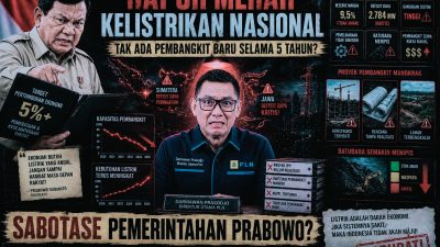 Sabotase Pemerintahan Prabowo? 5 Tahun Darmo Pimpin PLN Tanpa Pembangkit Baru, Jawa-Sumatera Kini Gelap Gulita!
