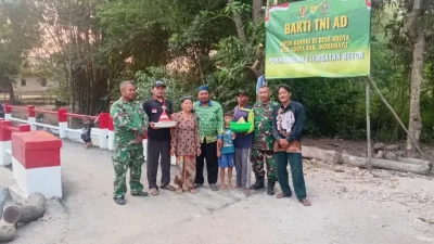 Wujud Syukur Jembatan Perintis Garuda Rampung, Warga Kroya Indramayu Gelar Doa Bersama