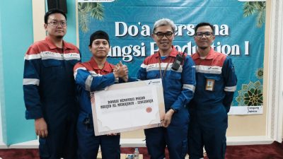 Perkuat Sinergi dan Kepedulian, Pekerja Pertamina Patra Niaga Kilang Balongan Gelar Doa Bersama dan Patungan Renovasi Masjid