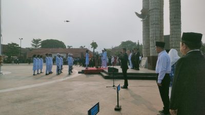 Semangat Nasionalisme, Perkumpulan Pedagang Indramayu Bersatu, Khidmat Ikuti Upacara HUT ke-81 RI