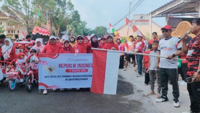 Meriahnya Penutupan HUT RI ke-81 di Griya Ayu Indramayu: Jalan Santai hingga Karakter “Pulu-Pulu” Hibur Ratusan Warga