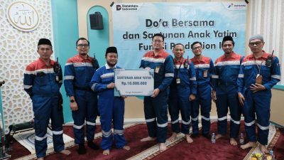Penuh Keberkahan, Perwira Produksi I Pertamina Patra Niaga Kilang Balongan Gelar Doa Bersama dan Santunan Anak Yatim